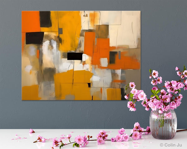 Acrylic Wall Art Painting, Acrylic Paintings for Living Room, Hand Painted Wall Painting, Simple Modern Art, Large Original Abstract Paintings-Grace Painting Crafts