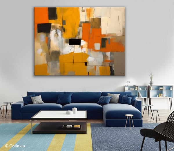 Acrylic Wall Art Painting, Acrylic Paintings for Living Room, Hand Painted Wall Painting, Simple Modern Art, Large Original Abstract Paintings-Grace Painting Crafts