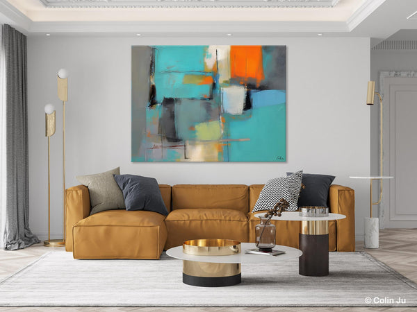 Original Canvas Art, Large Wall Art Painting for Bedroom, Contemporary Acrylic Painting on Canvas, Oversized Modern Abstract Wall Paintings-Grace Painting Crafts