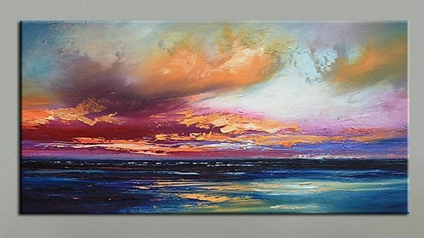 Abstract Landscape Paintings, Contemporary Wall Art Paintings, Simple Modern Paintings for Living Room-Grace Painting Crafts