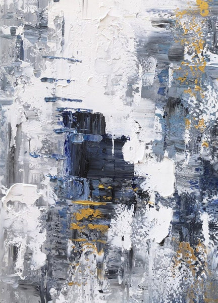 Living Room Abstract Wall Art Ideas, Large Acrylic Canvas Paintings, Large Wall Art Ideas, Impasto Painting, Simple Modern Abstract Painting-Grace Painting Crafts