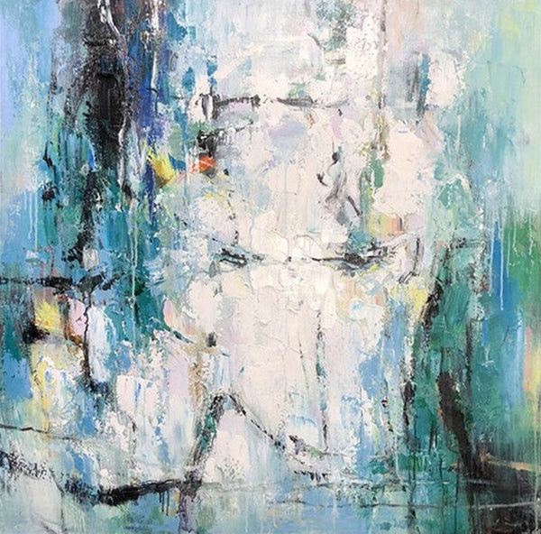 Large Paintings for Living Room, Hand Painted Acrylic Painting, Bedroom Wall Painting, Modern Contemporary Art, Modern Paintings for Dining Room-Grace Painting Crafts