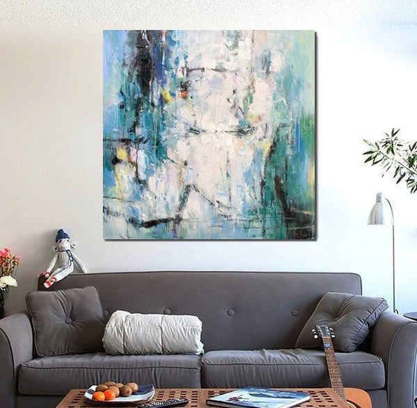 Large Paintings for Living Room, Hand Painted Acrylic Painting, Bedroom Wall Painting, Modern Contemporary Art, Modern Paintings for Dining Room-Grace Painting Crafts