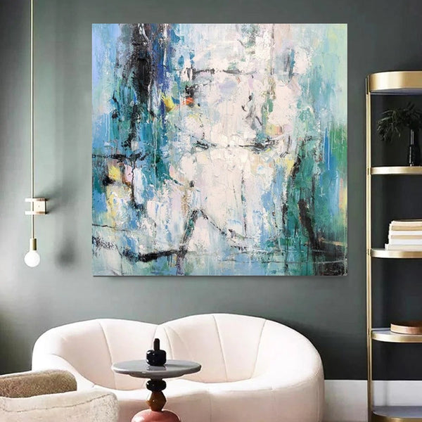 Large Paintings for Living Room, Hand Painted Acrylic Painting, Bedroom Wall Painting, Modern Contemporary Art, Modern Paintings for Dining Room-Grace Painting Crafts