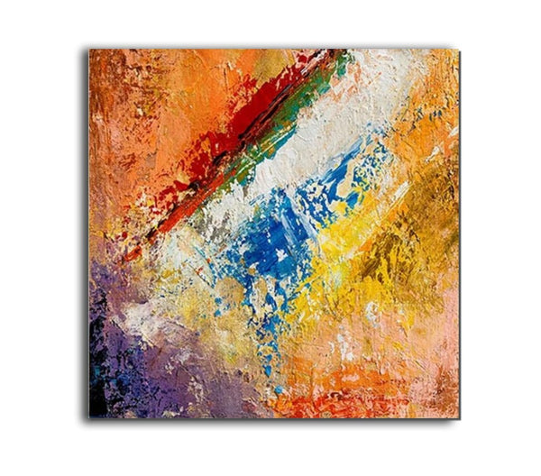Hand Painted Acrylic Painting, Wall Art Painting for Living Room, Modern Contemporary Artwork, Acrylic Paintings for Dining Room-Grace Painting Crafts