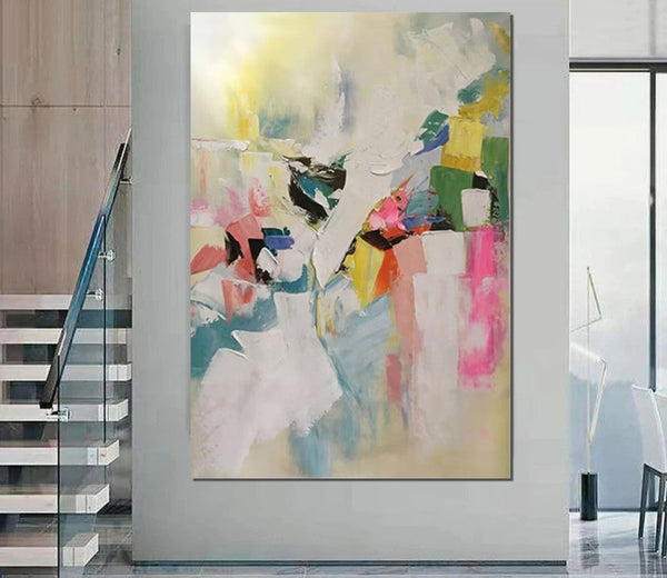 Large Canvas Art Ideas, Large Painting for Living Room, Contemporary Acrylic Art Painting, Buy Large Paintings Online, Simple Modern Art-Grace Painting Crafts