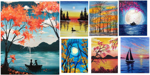 40 Easy Landscape Painting Ideas for Kids, Simple Painting Ideas on Canvas , Easy DIY Acrylic Painting Techniques, Easy Tree Painting Ideas for Beginners