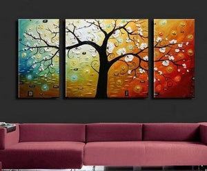 Colorful Tree Painting, Tree of Life Paintings, Large Abstract Paintings, Buy Paintings Online
