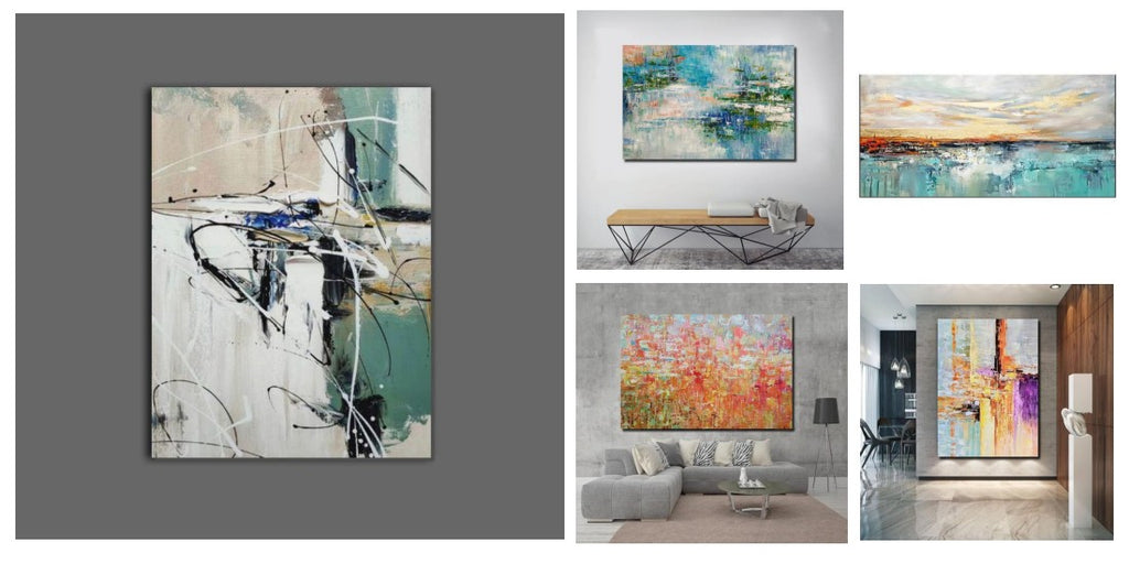 Paintings for Living Room, Simple Modern Art, Abstract Acrylic Paintings, Modern Paintings for Living Room, Buy Paintings Online