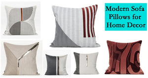 Modern Sofa Pillows, Decorative Modern Pillows for Couch, Gray Modern Sofa Pillows, Fancy Modern Sofa Pillows, Blue Modern Throw Pillows, Red Modern Pillows