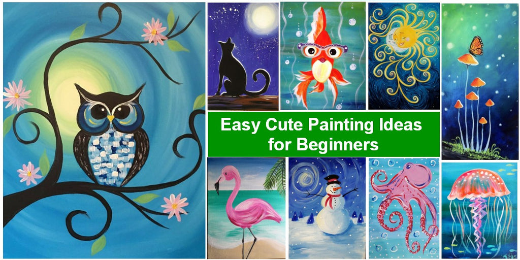 95 Easy Canvas Painting Ideas For Beginners - Fashion Hombre