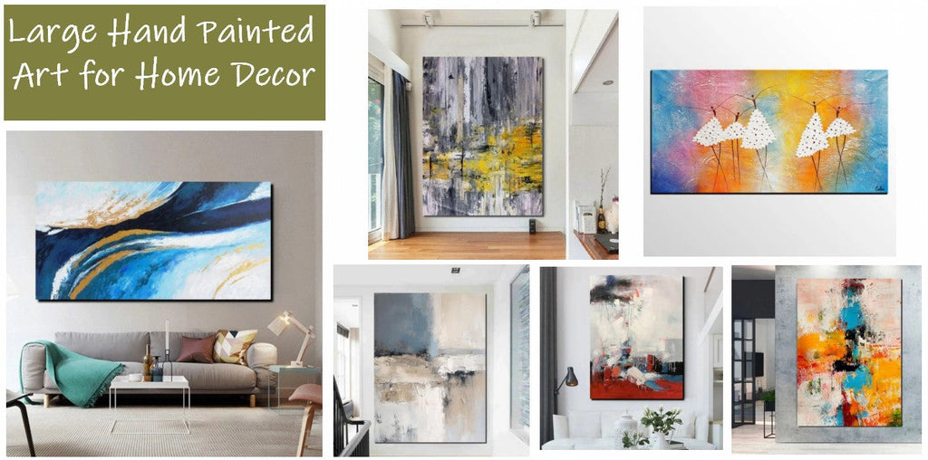 Large Wall Art Ideas for Living Room, Contemporary Wall Art on Canvas, Paintings for Modern Living Room, Original Abstract Paintings, Hand Painted Acrylic Paintings