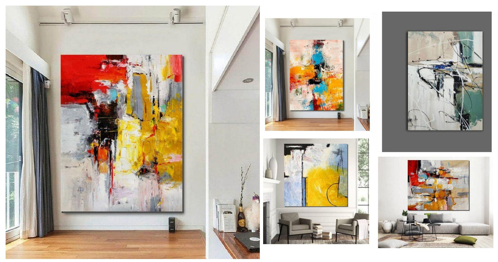 Simple Acrylic Painting Ideas for Living Room, Large Paintings for Living Room, Modern Abstract Paintings, Easy Original Abstract Wall Art Ideas for Bedroom
