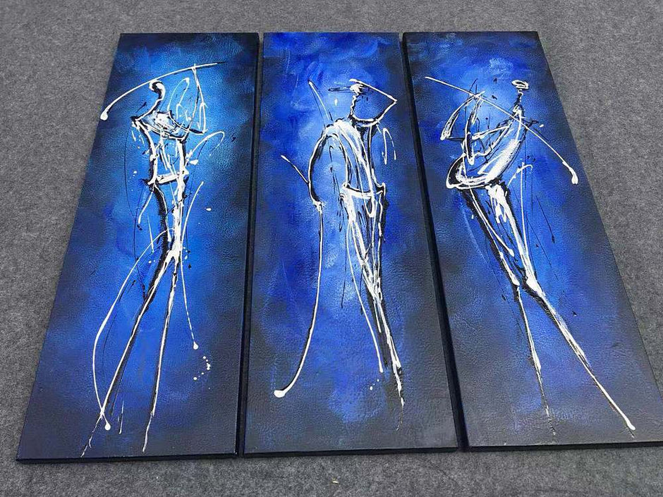 Golf Player Painting, Sports Abstract Painting, Bedroom Wall Art Ideas, Abstract Paintings for Living Room, Simple Modern Art, Acrylic Painting on Canvas, Simple Painting Ideas for Dining Room