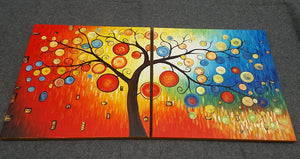 Painting Samples of Tree of Life Painting, Heavy Texture Painting， Acrylic Paintings for Living Room, Simple Painting Ideas for Living Room, Modern Paintings for Bedroom