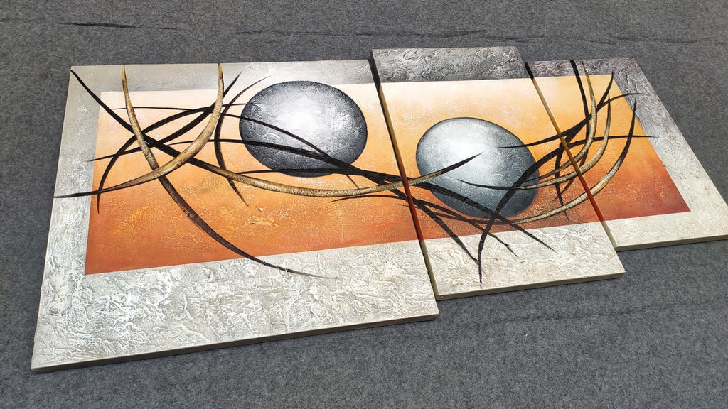 Painting Samples of Acrylic Painting, 3 Piece Canvas Painting, Contemporary Art for Sale, Buy Painting Online, Acrylic Painting for Living Room, Extra Large Wall Art Painting