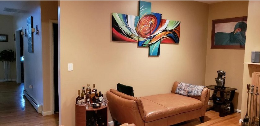 Painting Samples of Colorful Lines, Abstract Painting, Wall Art, Acrylic Art, Simple Modern Art, Love Abstract Painting, Bedroom Room Wall Art Paintings