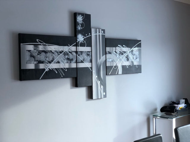Buyer's Reviews on the Black Abstract Wall Art Paintings, Contemporary Modern Paintings for Living Room, Simple Modern Art, Buy Paintings Online