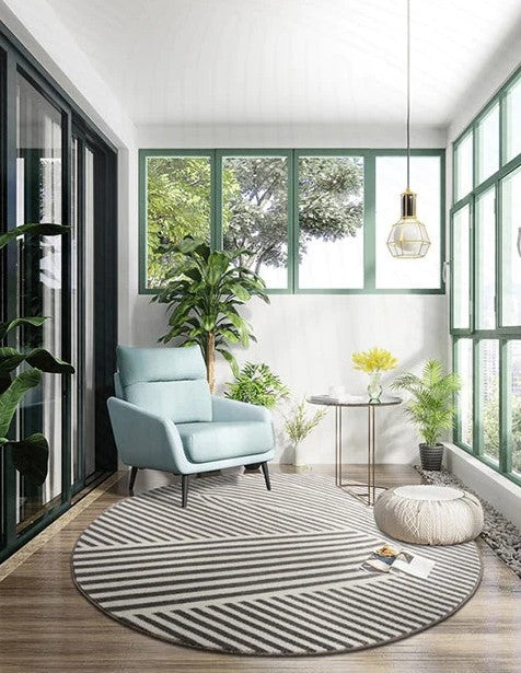 Modern Rugs under Dining Room Table