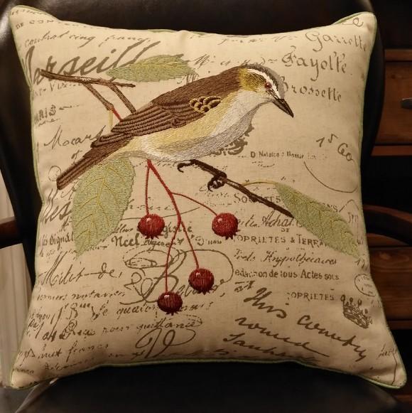Living Room Throw Pillows, Decorative Sofa Pillows, Bird Throw Pillows, Pillows for Farmhouse, Bedroom Throw Pillows, Rustic Pillows for Couch-Grace Painting Crafts