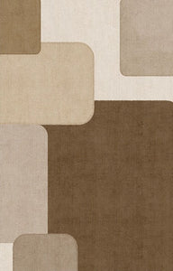 Modern Rugs for Living Room, Geometric Contemporary Rugs for Dining Room, Abstract Contemporary Modern Rugs-Grace Painting Crafts