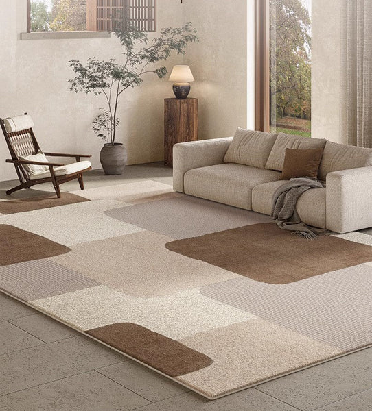 Abstract Geometric Modern Rugs for Living Room, Contemporary Area Rugs for Bedroom, Large Modern Carpets for Interior Design-Grace Painting Crafts