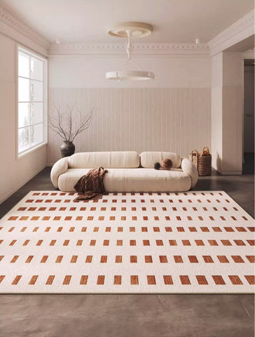 Modern Rug Ideas for Bedroom, Geometric Modern Rug Placement Ideas for Living Room, Contemporary Area Rugs for Dining Room-Grace Painting Crafts