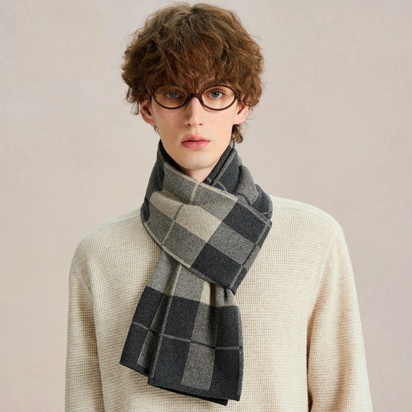 Business Formal Men Scarf Styles, Wool Scarf for Gentleman, Casual Fashion Scarf for Men, Men's Cashmere Scarf Winter, Soft Wool Scarf for Men, Men's Winter Scarf-Grace Painting Crafts