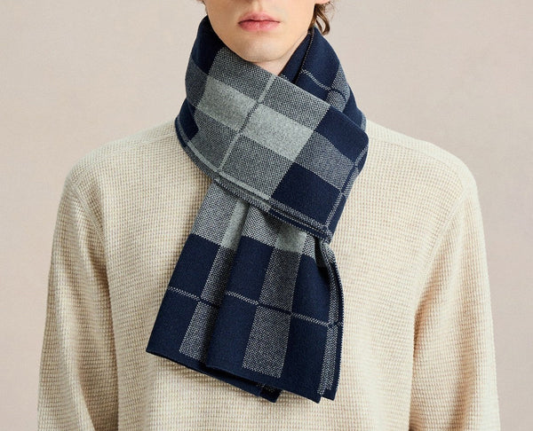 Business Formal Men Scarf Styles, Casual Fashion Scarf for Men, Men's Cashmere Scarf Winter, Soft Wool Scarf for Men, Men's Winter Scarf, Wool Scarf for Gentleman-Grace Painting Crafts