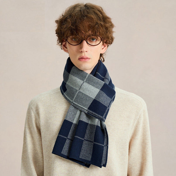 Business Formal Men Scarf Styles, Casual Fashion Scarf for Men, Men's Cashmere Scarf Winter, Soft Wool Scarf for Men, Men's Winter Scarf, Wool Scarf for Gentleman-Grace Painting Crafts