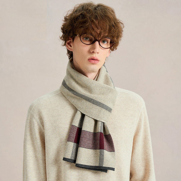 Formal Business Scarf Styles for Men, Casual Fashion Scarf for Men, Men's Cashmere Scarf Winter, Soft Wool Scarf for Men, Men's Winter Scarf, Wool Scarf for Gentleman-Grace Painting Crafts