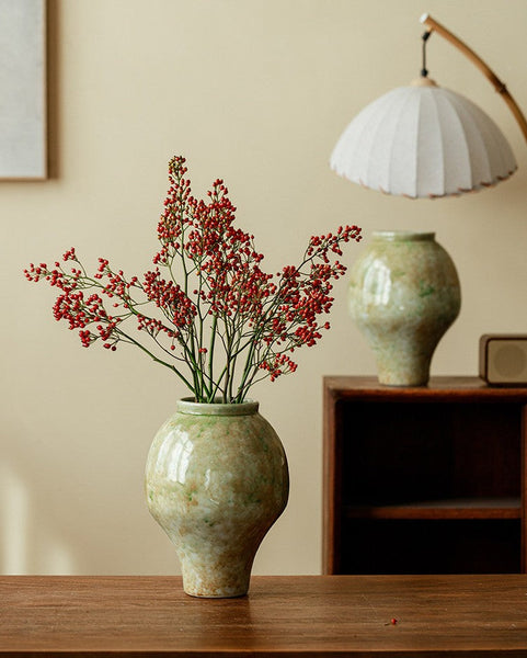 Centerpiece Ceramic Bud Vases, Porcelain Flower Vases, Flower Vases on Table, Handmade Water Holding Flower Vase-Grace Painting Crafts