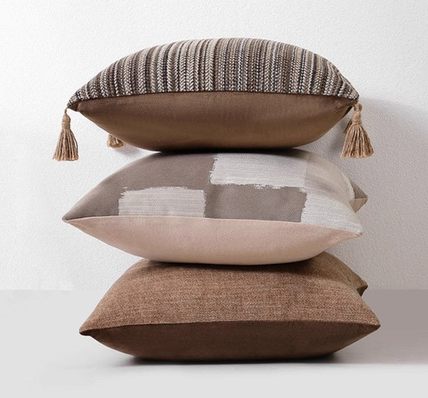 Geometric Modern Sofa Pillows, Abstract Decorative Pillows for Couch, Contemporary Throw Pillows, Modern Pillows for Bedroom, Modern Sofa Pillows-Grace Painting Crafts