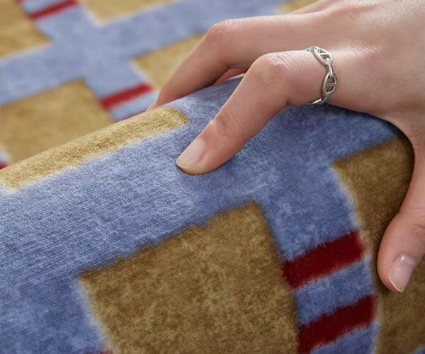 Mid Century Modern Rugs for Living Room, Vintage Area Rugs for Bedroom, Large Contemporary Area Rugs for Dining Room-Grace Painting Crafts