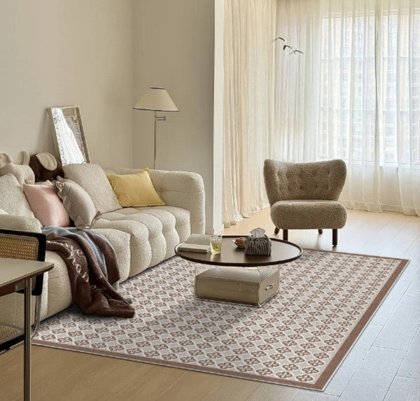 Mid Century Contemporary Modern Rugs for Living Room, Modern Rug Placement Ideas for Dining Room, Large Modern Rugs for Bedroom-Grace Painting Crafts