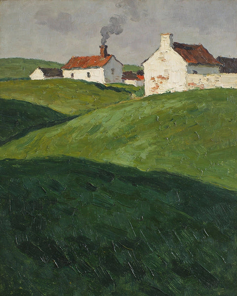 Scenery of the French Countryside, Impasto Paintings, Small Landscape Paintings, Original Small Paintings on Canvas, Simple Oil Paintings, Small Paintings on Canvas, Hand Painted Canvas Art-Grace Painting Crafts