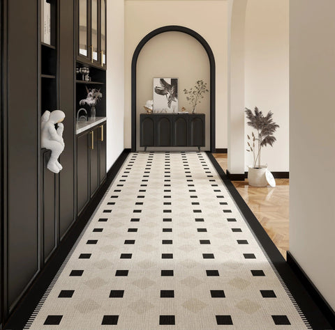 Extra Long Narrow Runner Rugs, Long Hallway Runners, Geometric Modern Long Hallway Runners, 20 Feet Non Slip Entryway Runner Rug Ideas-Grace Painting Crafts