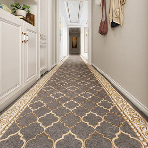 Long Hallway Runners, Non Slip Entryway Runner Rug Ideas, Extra Long Narrow Runner Rugs, Geometric Modern Long Hallway Runners,Contepmorary Runner Rugs-Grace Painting Crafts