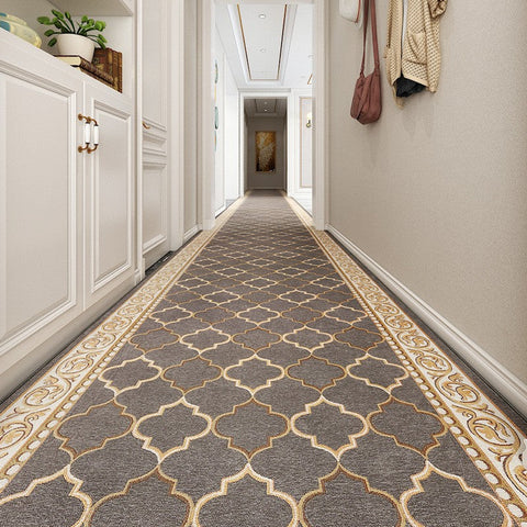 Long Hallway Runners, Non Slip Entryway Runner Rug Ideas, Extra Long Narrow Runner Rugs, Geometric Modern Long Hallway Runners,Contepmorary Runner Rugs-Grace Painting Crafts