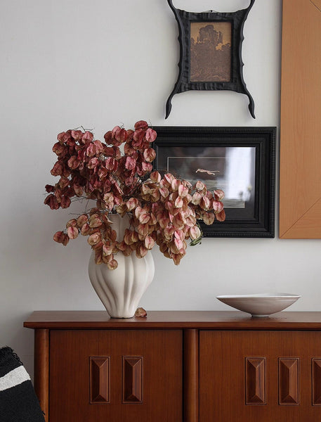 Unique Handmade Modern Flower Vase, Large Porcelain Vases for Modern Home Decor, Centerpiece Ceramic Bouquet Vases, Contemporary Vases on Dining Table-Grace Painting Crafts
