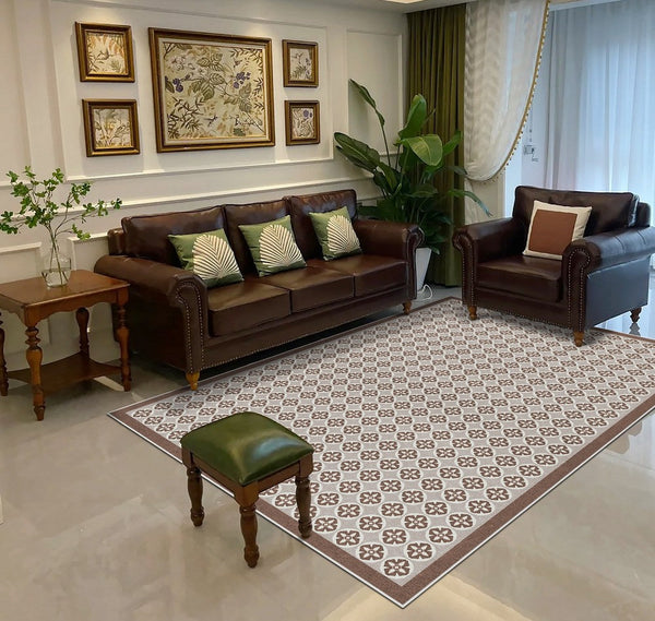 Mid Century Contemporary Modern Rugs for Living Room, Modern Rug Placement Ideas for Dining Room, Large Modern Rugs for Bedroom-Grace Painting Crafts