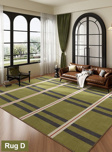 Unique Modern Rugs for Bedroom, Mid Century Modern Rugs, Colorful Geometric Rugs for Dining Room, Colorful Absract Rugs for Living Room-Grace Painting Crafts