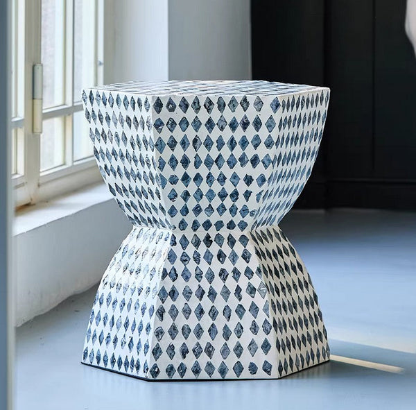 Small End Table, Modern Side Table, Bedside Small Side Table, Contemporary Bedside Table, Shell Small Sofa Side Table, Portable Casual Side Table, Creative Coffee Table, Contemporary Side Table-Grace Painting Crafts