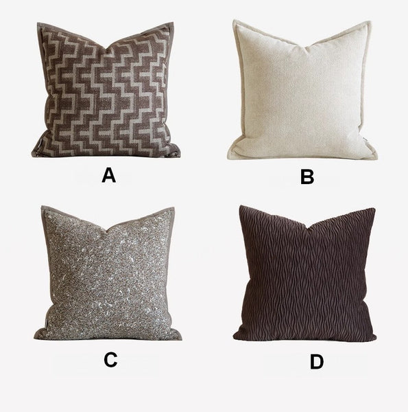 Geometric Modern Sofa Pillows, Contemporary Throw Pillows, Modern Pillows for Bedroom, Modern Sofa Pillows, Mid Century Decorative Pillows for Couch-Grace Painting Crafts