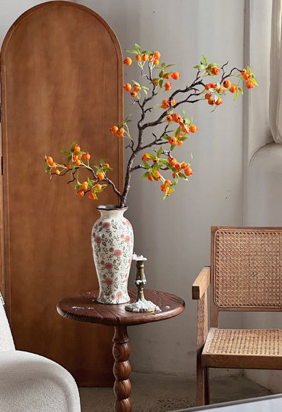 Rustic Porcelain Flower Vases, Handmade Water Holding Flower Vases, Ceramic Bouquet Vases, Tall Flower Vases on Table-Grace Painting Crafts