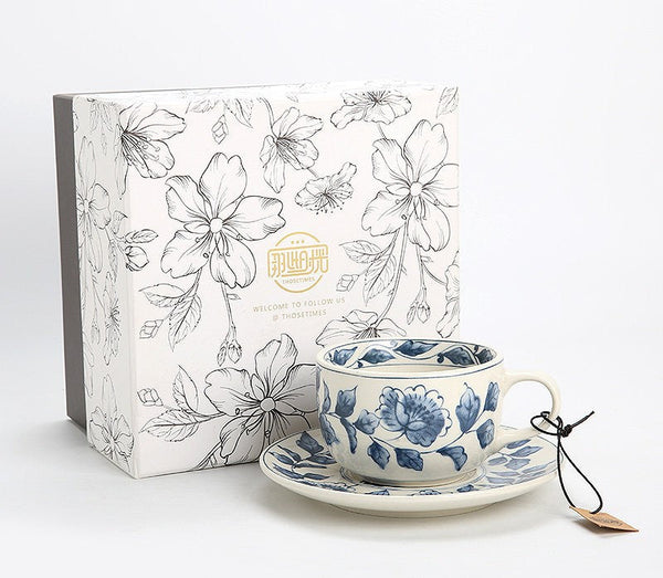 Traditional Tea Cup Set, Porcelain Tea Cups, Floral Tea Cup Set, Classic British Tea Cups, Elegant Tea Cup With Saucer, Ceramic Tea Cup with Saucer, Tea Cup Set, Vintage Tea Cup Set, Modern Ceramic Cups-Grace Painting Crafts