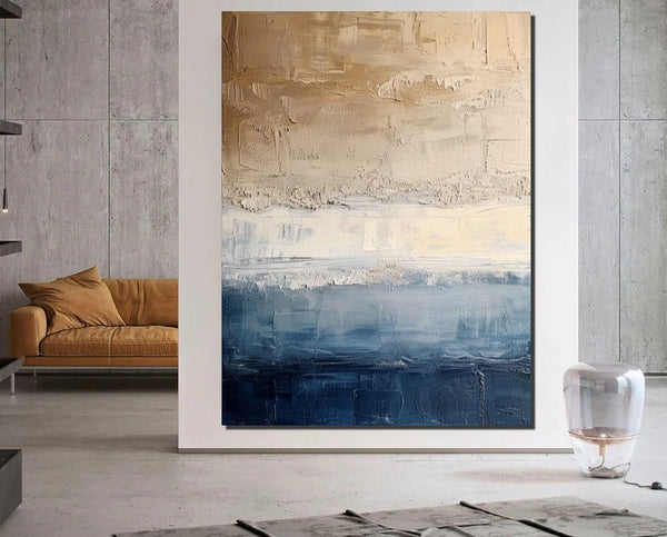 Huge Canvas Painting, Simple Painting Ideas, Living Room Wall Art Paintings, Modern Canvas Painting for Bedroom, Extra Large Paintings on Canvas-Grace Painting Crafts