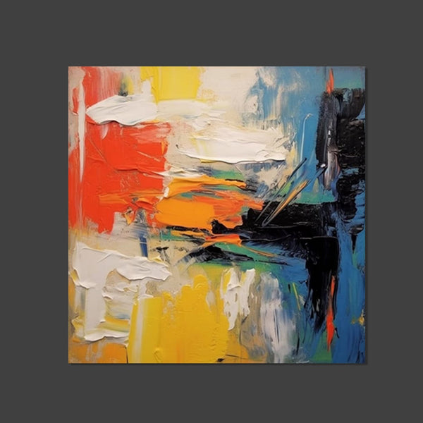 Extra Large Wall Art Paintings, Acrylic Painting for Dining Room, Modern Contemporary Abstract Artwork, Palette Knife Painting, Heavy Texutre Wall Art-Grace Painting Crafts