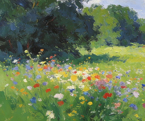 Hand Painted Canvas Art, A Cottage in the Woods, Original Wall Art Paintings, Original Artwork Small Paintings, Small Landscape Paintings, On Canvas Small Paintings-Grace Painting Crafts