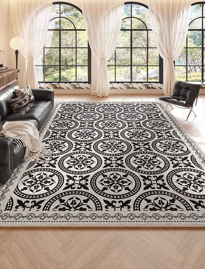 Contemporary Area Rugs For Bedroom Living Room, Modern Abstract Geometric Pattern Carpet
